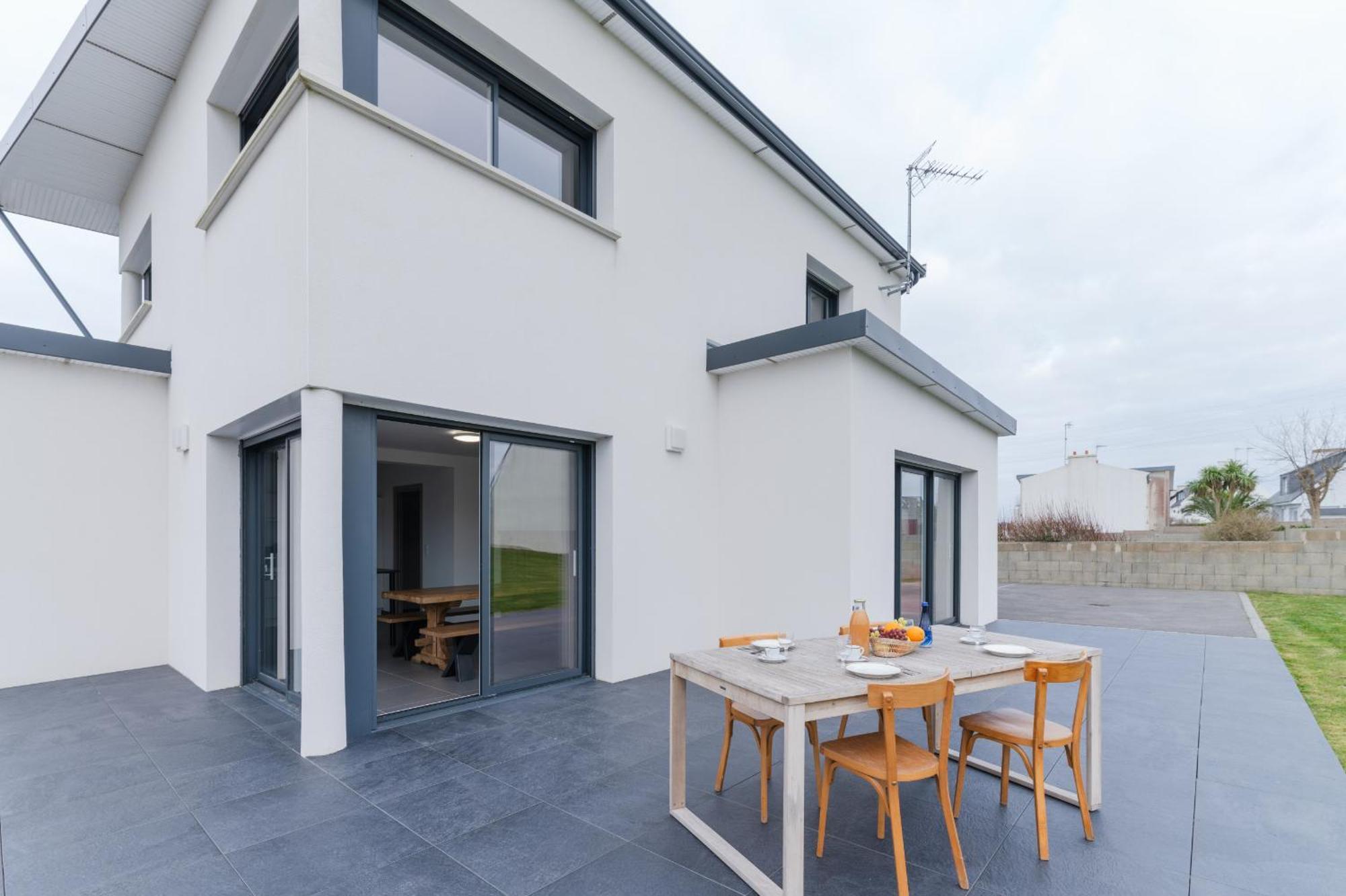 Ker Stivell - Superbe Maison Neuve A 2 Pas De La Mer Landunvez Esterno foto